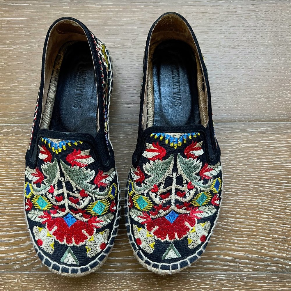 JOHNNY WAS ESPADRILLE SIZE 7.5